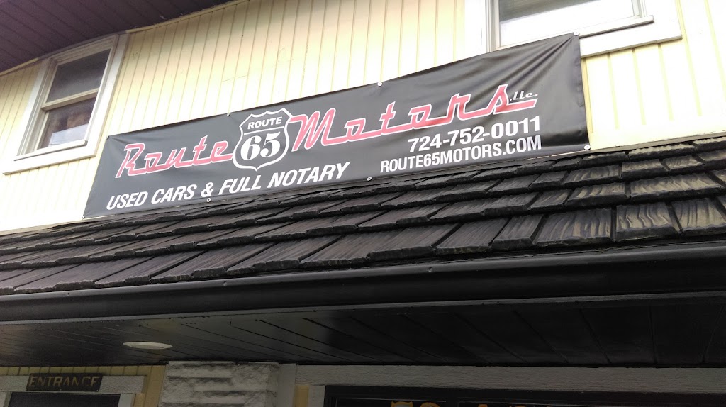 Route 65 Motors, llc | 1702 PA-65, Ellwood City, PA 16117, USA | Phone: (724) 269-2135