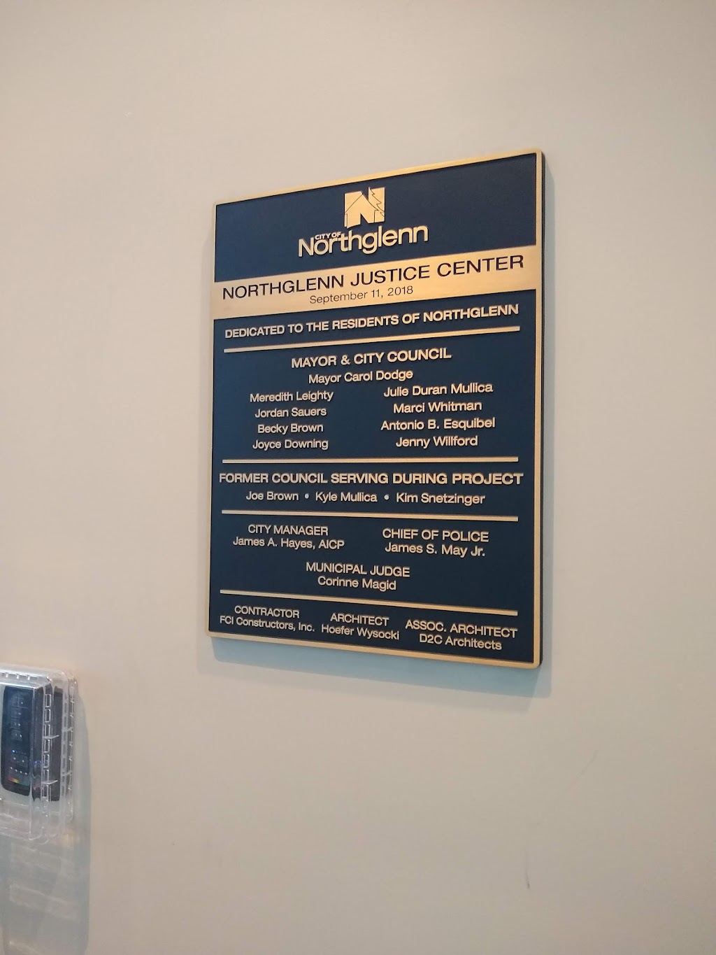 Northglenn Police Department and Municipal Court | Justice Center, 50 W Community Center Dr, Northglenn, CO 80234, USA | Phone: (303) 450-8897