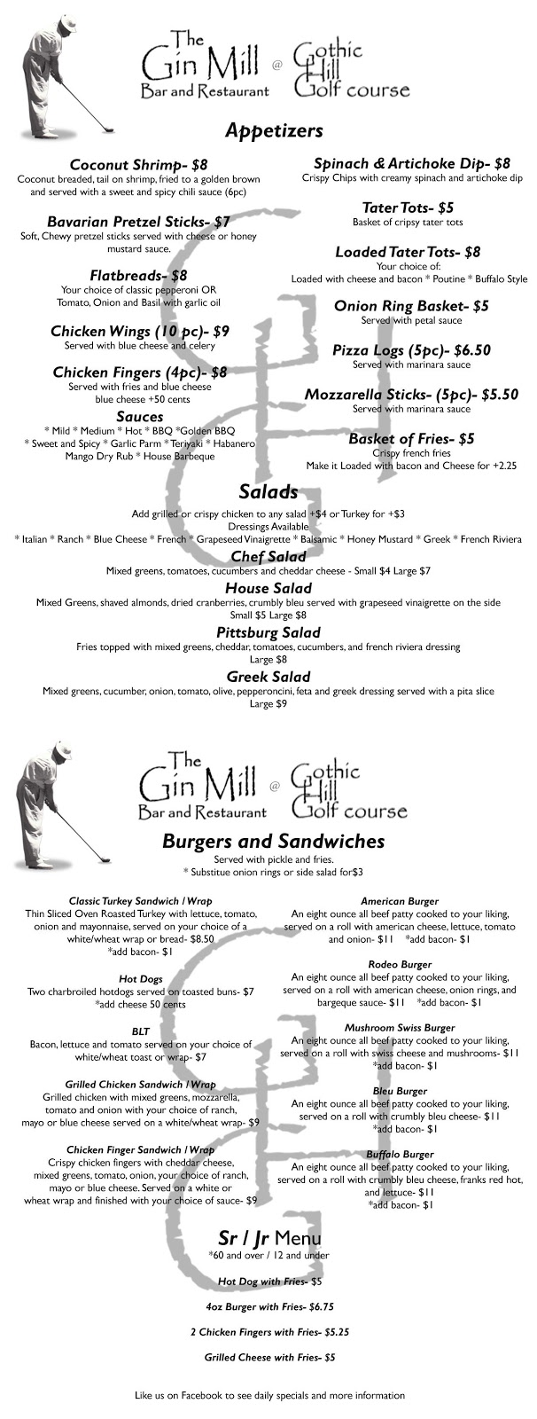 Gin Mill Bar & Restaurant | 5477 Niagara Street Ext, Lockport, NY 14094, USA | Phone: (716) 438-5477