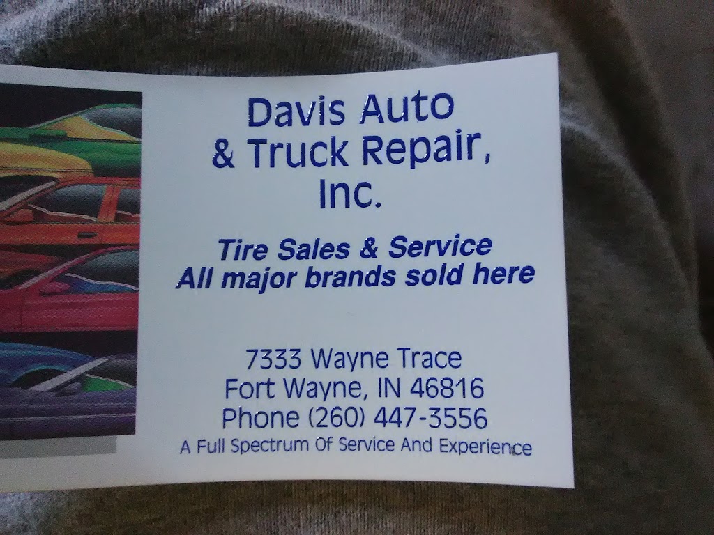 Davis Auto & Truck Repair Inc | 7333 Wayne Trace, Fort Wayne, IN 46816 | Phone: (260) 447-3556