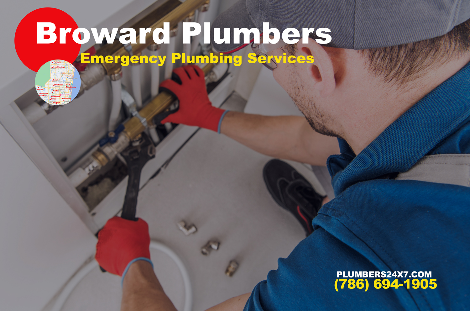 Plumbers 24x7 - Emergency Broward Plumbers | 251 Berkley Rd #205, Hollywood, FL 33024, United States | Phone: (786) 694-1905