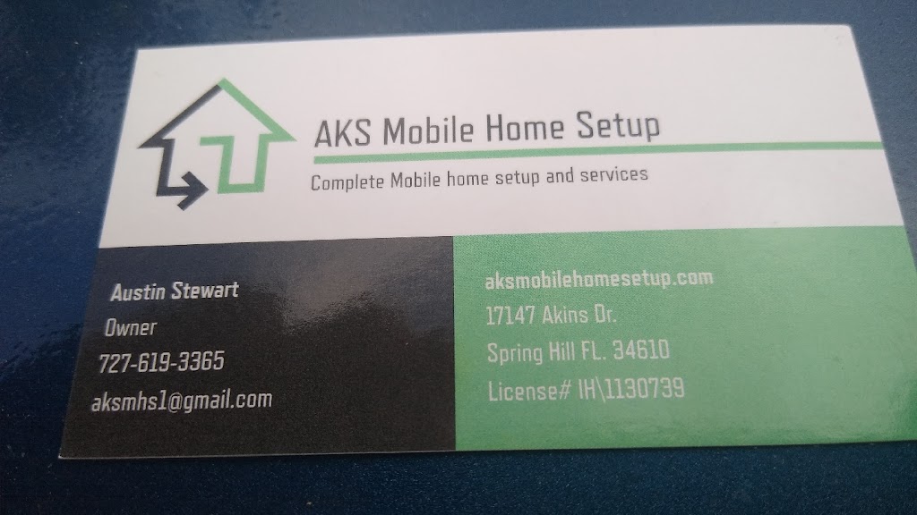 AKS Mobile Home Setup LLC | 17147 Akins Dr, Spring Hill, FL 34610, USA | Phone: (727) 619-3365