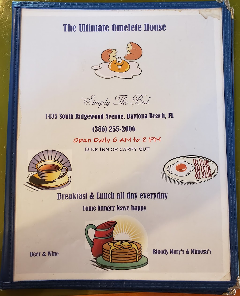 The Omelet House | 1435 S Ridgewood Ave, Daytona Beach, FL 32114, USA | Phone: (386) 255-2006