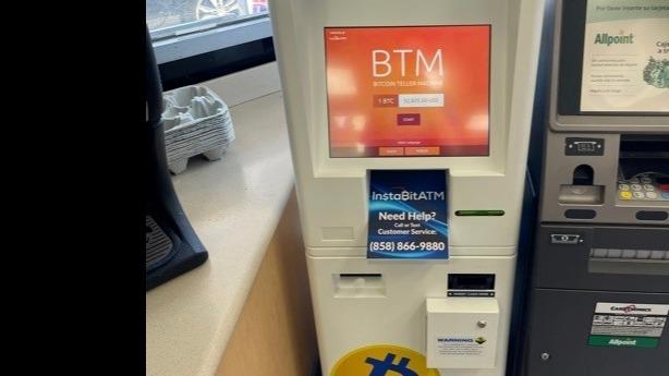 InstaBitATM Bitcoin ATM | 16851 Lakeshore Dr, Lake Elsinore, CA 92530, USA | Phone: (858) 866-9880