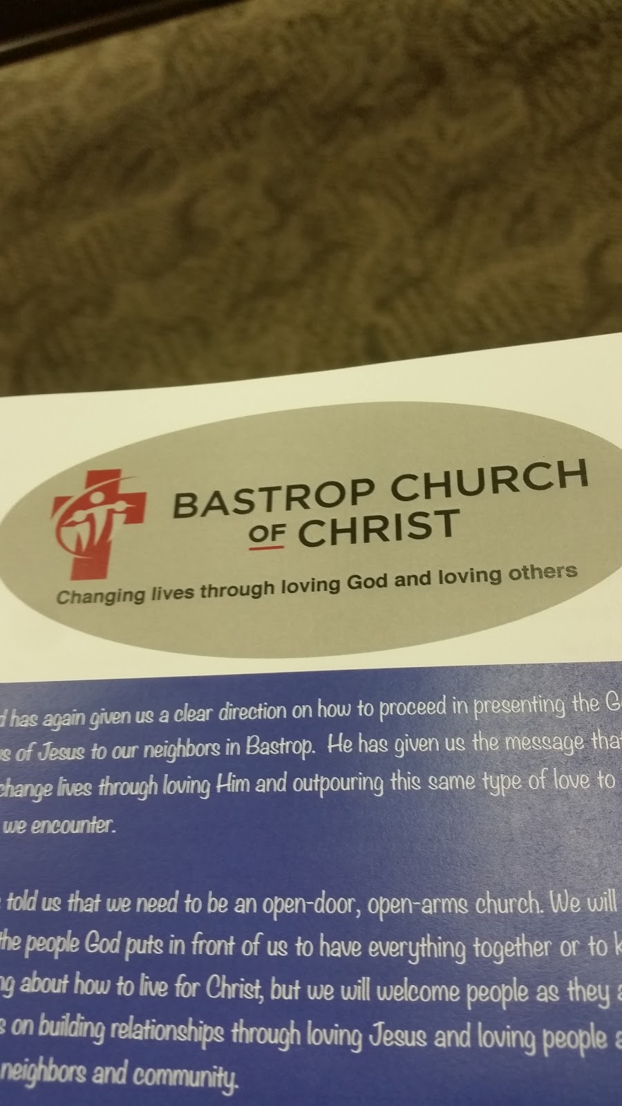 Church of Christ-Bastrop | 287 FM 20, Bastrop, TX 78602, USA | Phone: (512) 303-4597