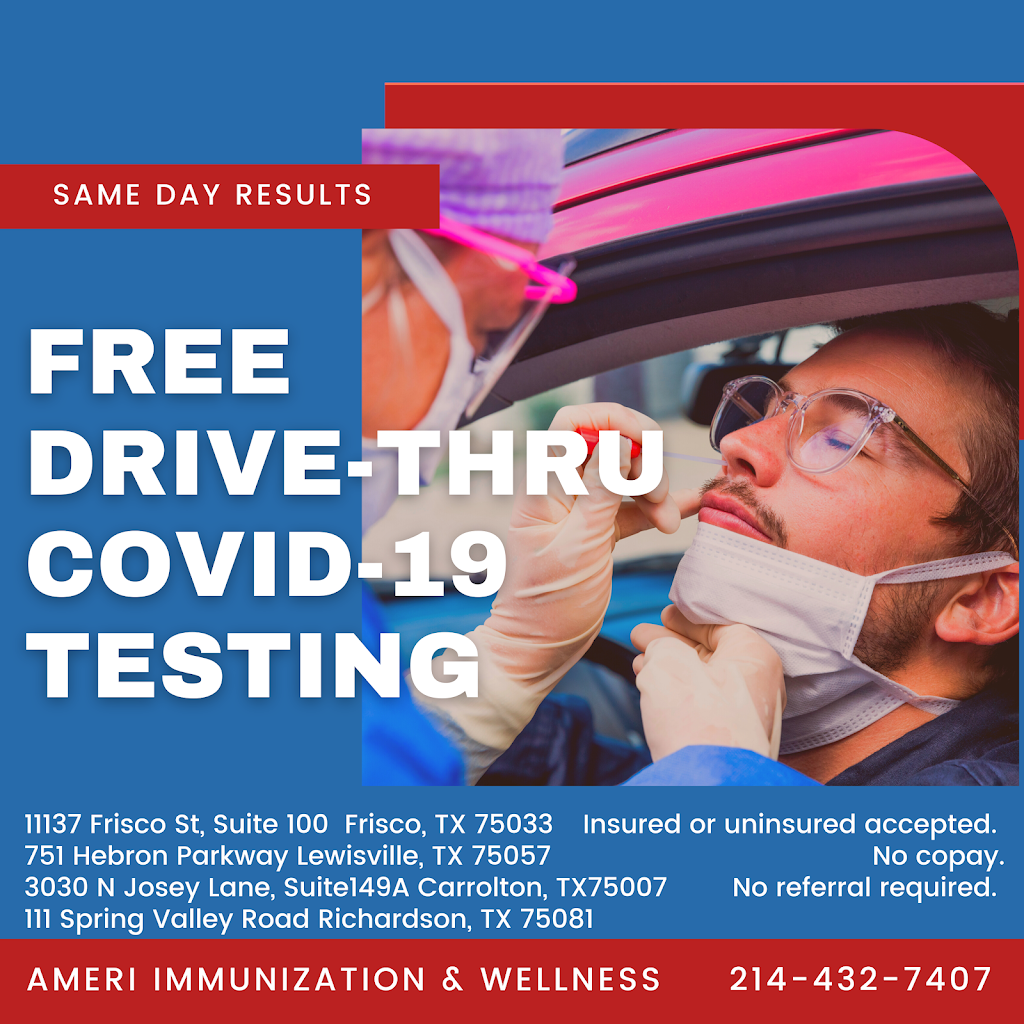 Ameri Immunization & Wellness Center | 3030 N Josey Ln Suite 148-A, Carrollton, TX 75007, USA | Phone: (877) 512-5442