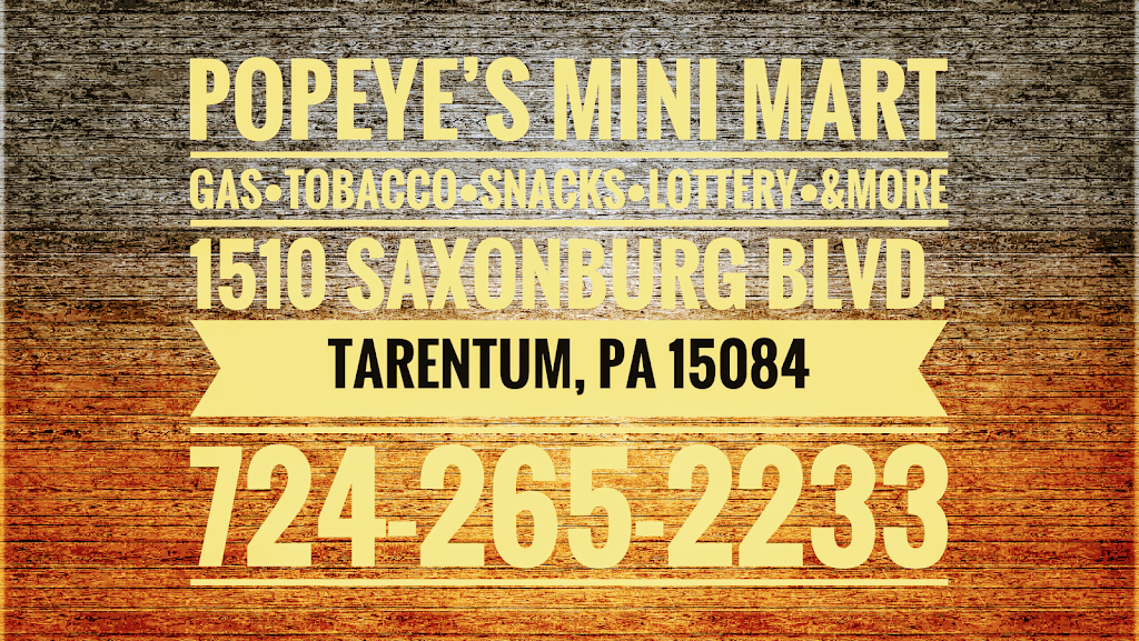 Popeyes Mini Mart | 1510 Saxonburg Blvd, Tarentum, PA 15084 | Phone: (724) 265-2233