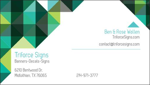 Triforce Signs | 3031A Robinson Rd, Midlothian, TX 76065, USA | Phone: (214) 971-3777