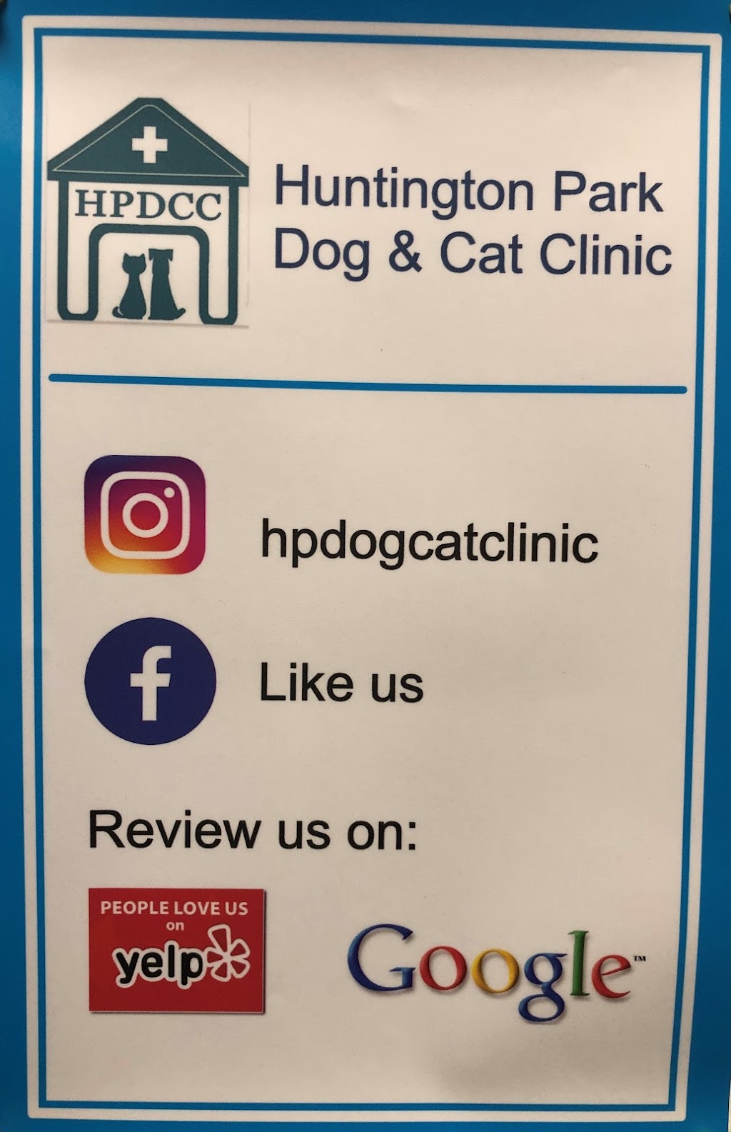 Huntington Park Dog & Cat Clinic | 6083 State St, Huntington Park, CA 90255, USA | Phone: (323) 770-3311