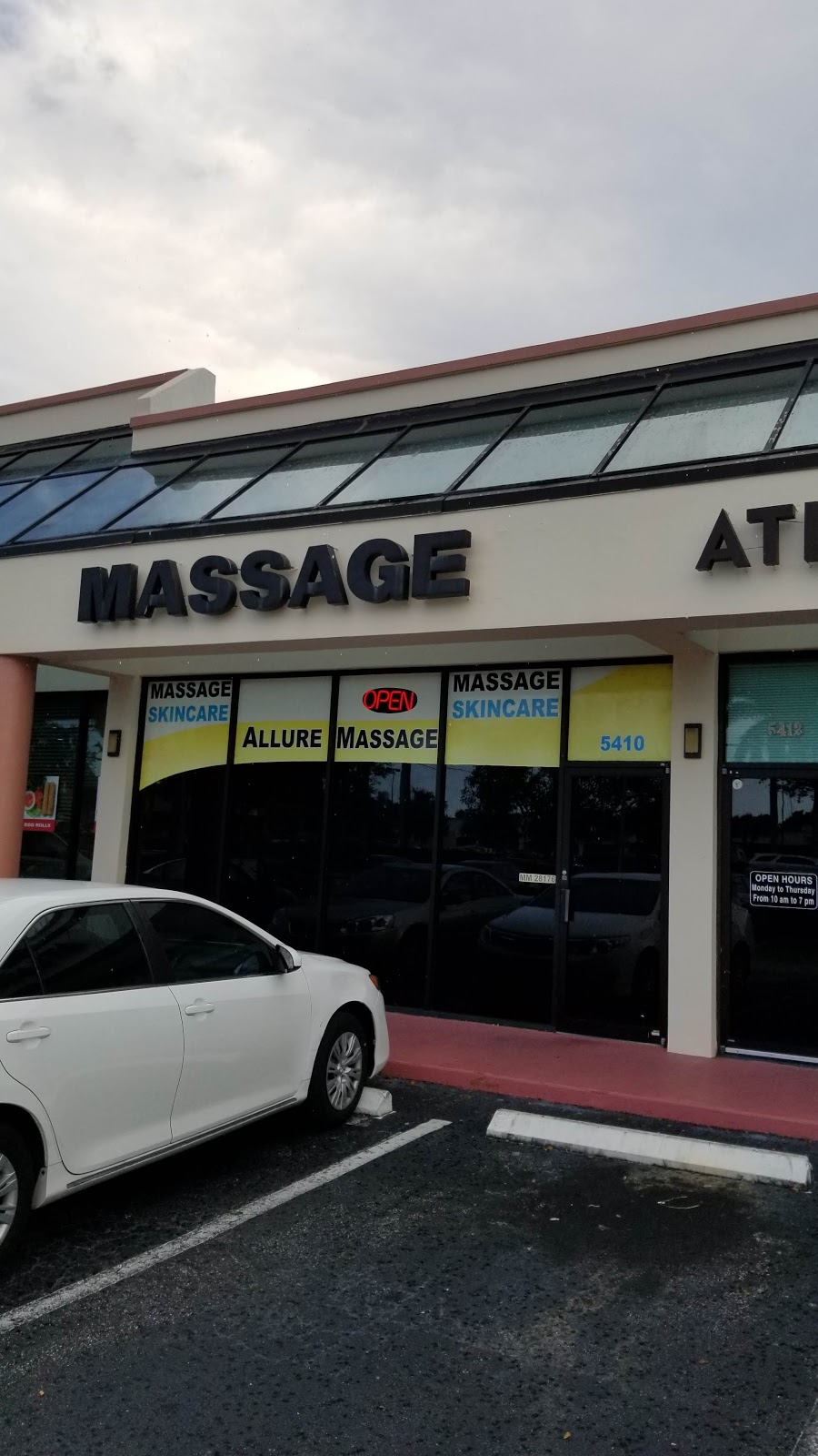 Allure Massage | 5410 W Atlantic Blvd, Margate, FL 33063, USA | Phone: (954) 972-7770