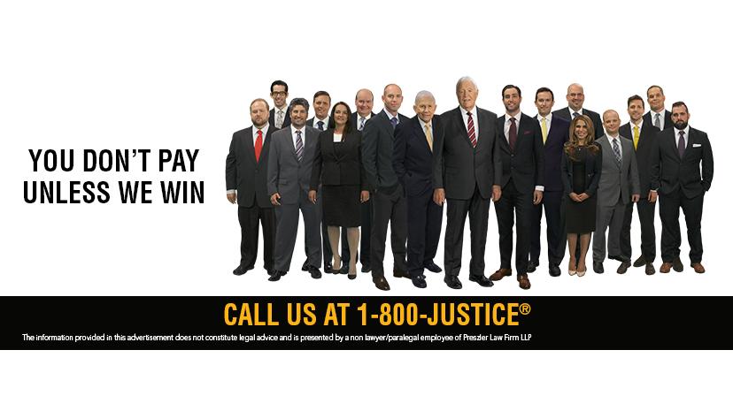 Preszler Injury Lawyers | 105 Consumers Dr, Whitby, ON L1N 1C4, Canada | Phone: (888) 379-4294