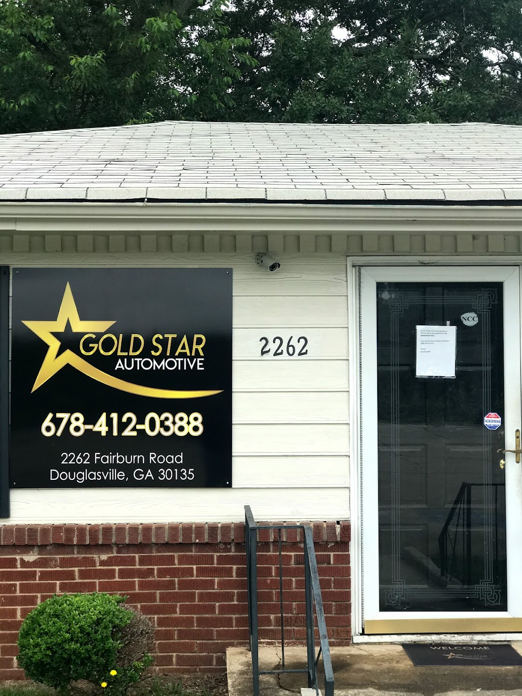 Gold Star Automotive LLC | 2262 Fairburn Rd, Douglasville, GA 30135 | Phone: (678) 412-0388