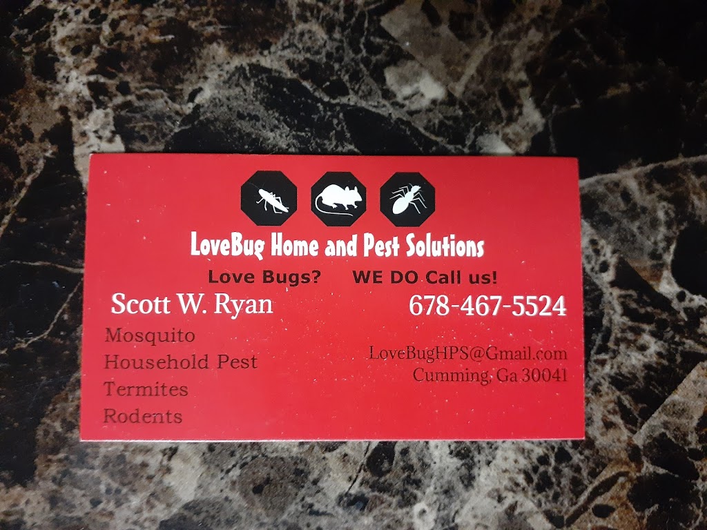 Lovebug Home and Pest Solutions | 2695 Pilgrim Mill Rd, Cumming, GA 30041, USA | Phone: (678) 467-5524