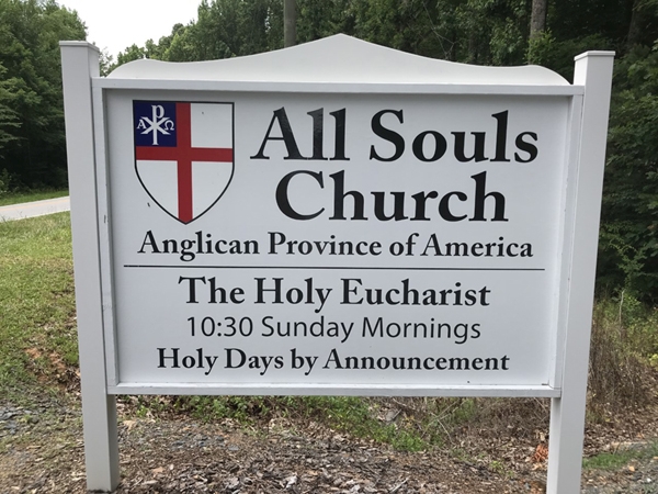 All Souls Anglican Church | 2898 State Rd 2834, Asheboro, NC 27205, United States | Phone: (559) 940-3244