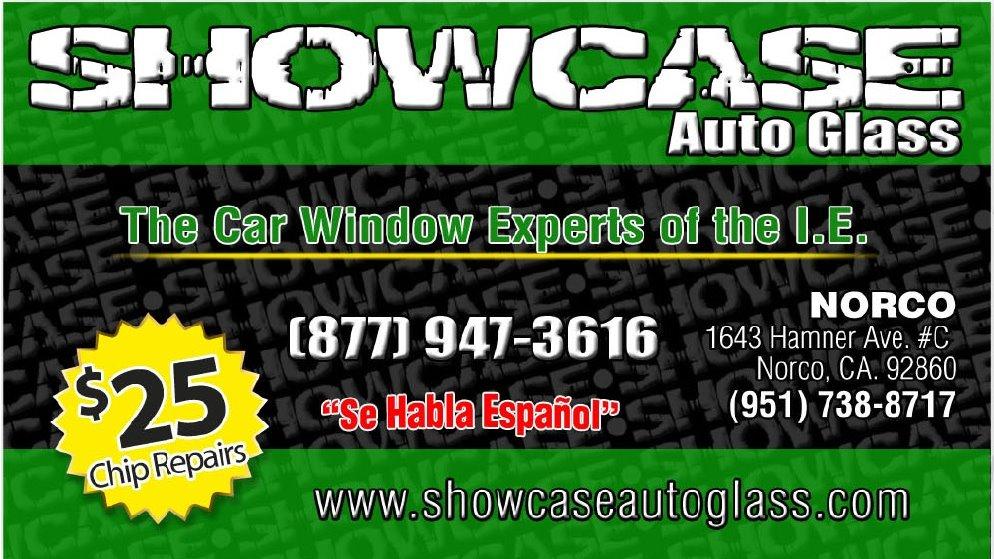 Showcase Auto Glass | 1155 Hamner Ave Ste 101, Norco, CA 92860 | Phone: (877) 947-3616