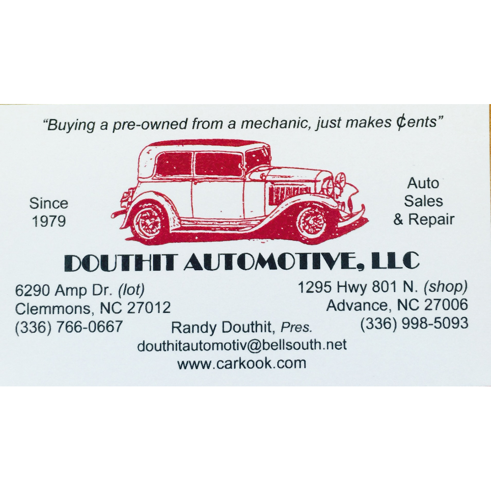 Douthit Automotive LLC | 1295 NC-801 N, Advance, NC 27006, USA | Phone: (336) 757-2932