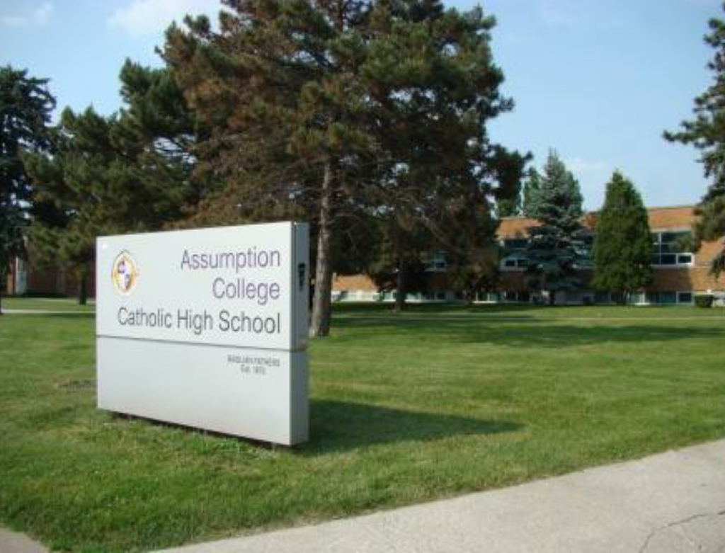 Assumption College Catholic High School | 1100 Huron Church Rd, Windsor, ON N9C 2K7, Canada | Phone: (519) 256-7801