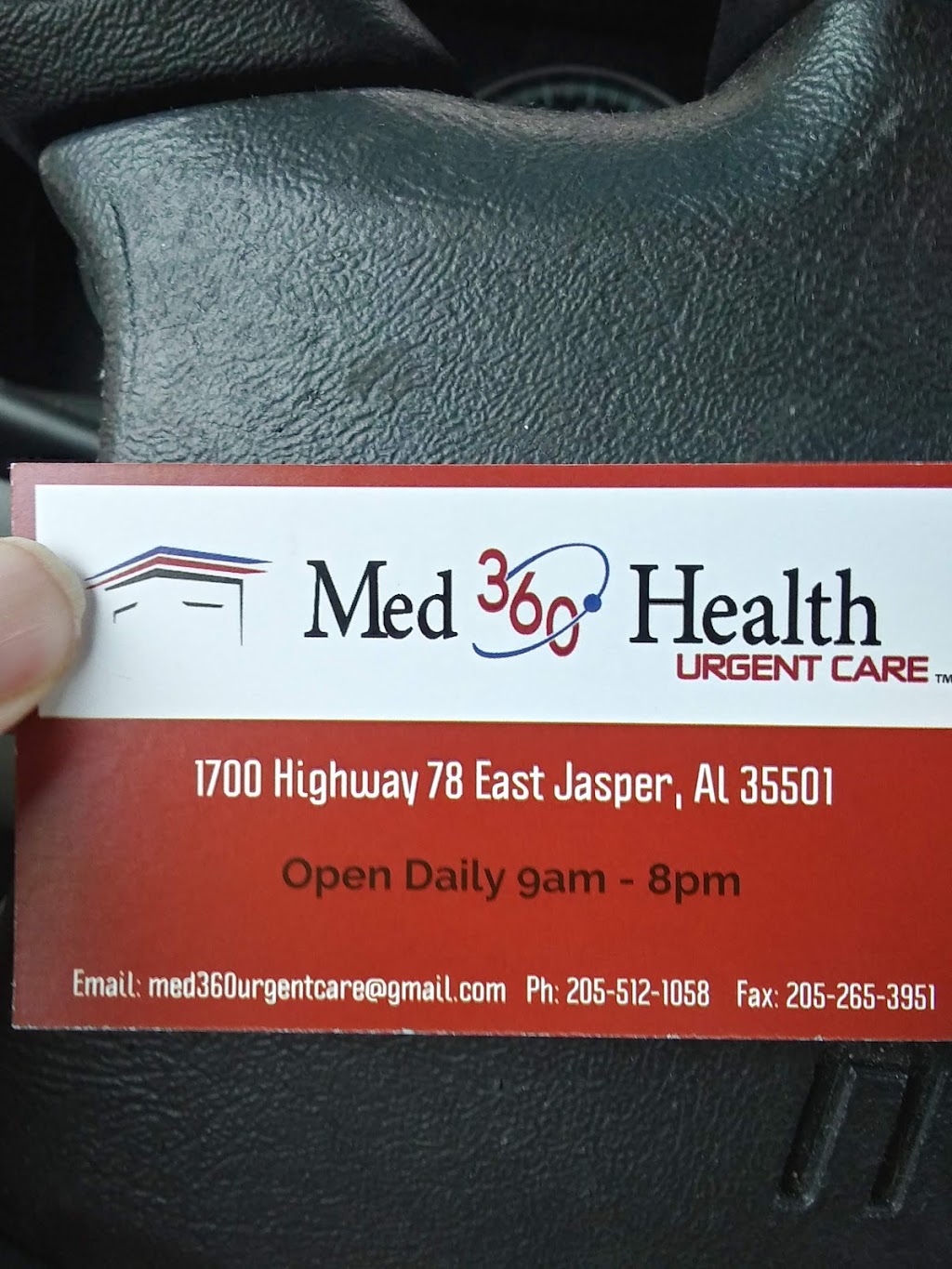 Med 360 Urgent Care | 1700 Hwy 78 E, Jasper, AL 35501, USA | Phone: (205) 512-1058