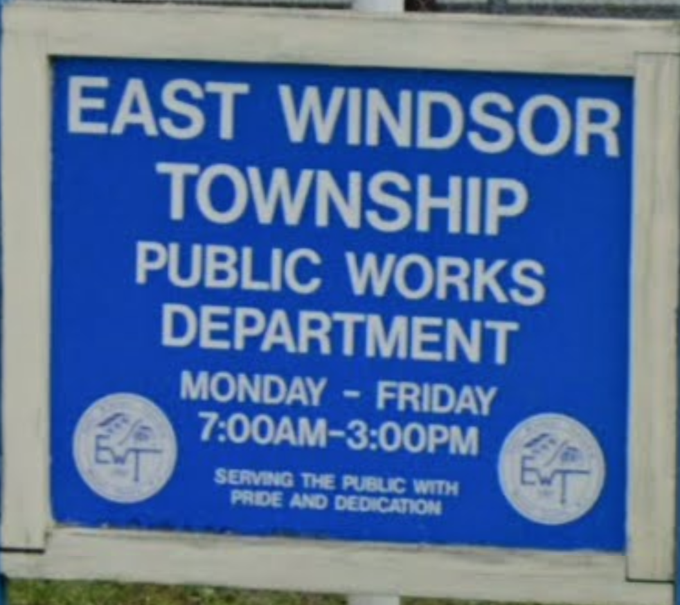 East Windsor Township Public Works Department | 309 Ward St, East Windsor, NJ 08520, USA | Phone: (609) 443-4000 ext. 215