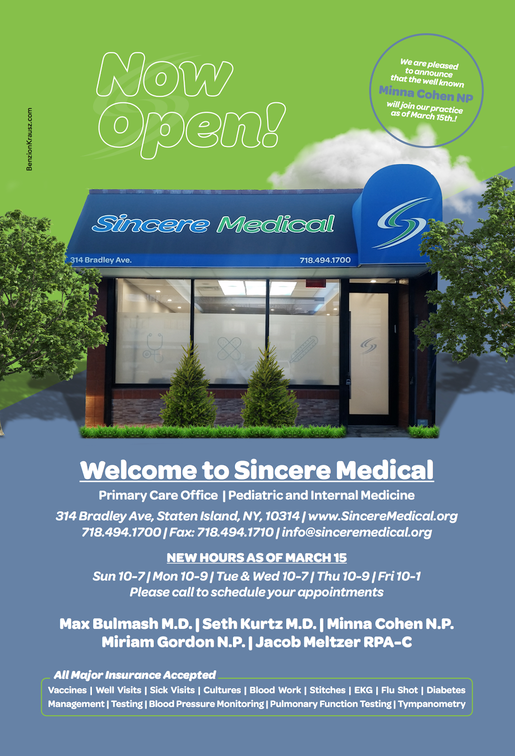 Sincere Medical | 314 Bradley Ave, Staten Island, NY 10314, USA | Phone: (718) 494-1700