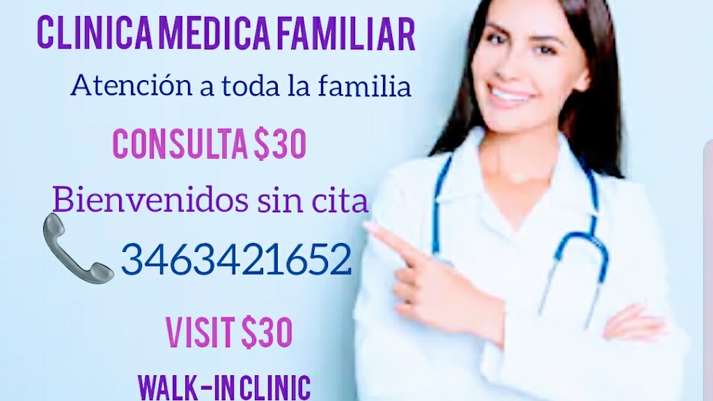 Clínica Médica Familiar | 8795 Antoine Dr Suite 115, Houston, TX 77088, USA | Phone: (346) 342-1652