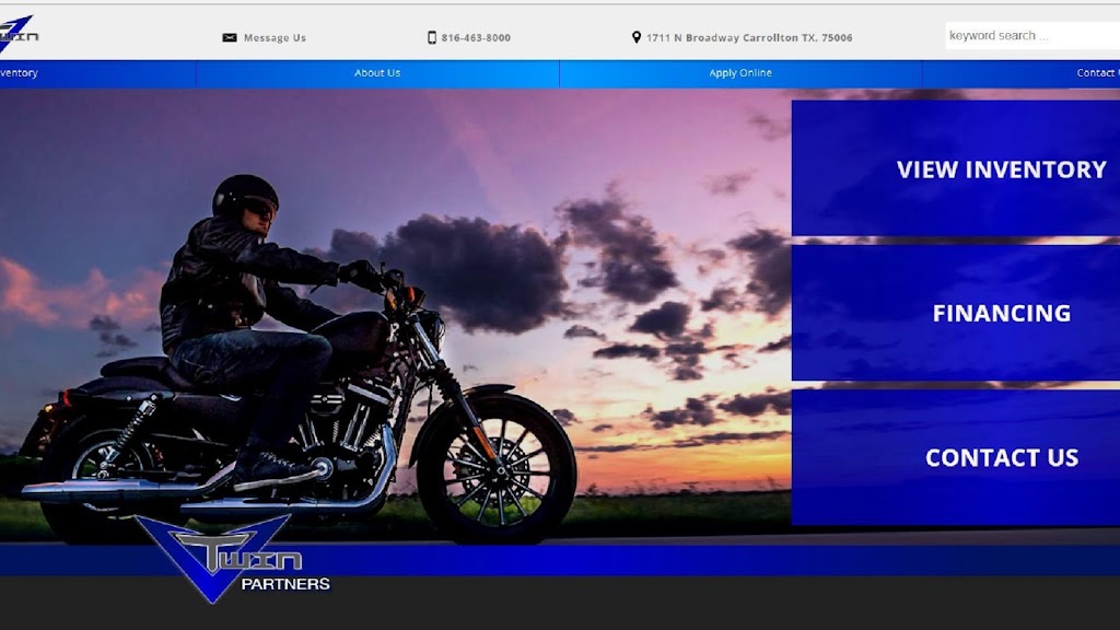 V-Twin Partners | 1711 N Broadway St, Carrollton, TX 75006 | Phone: (816) 463-8000