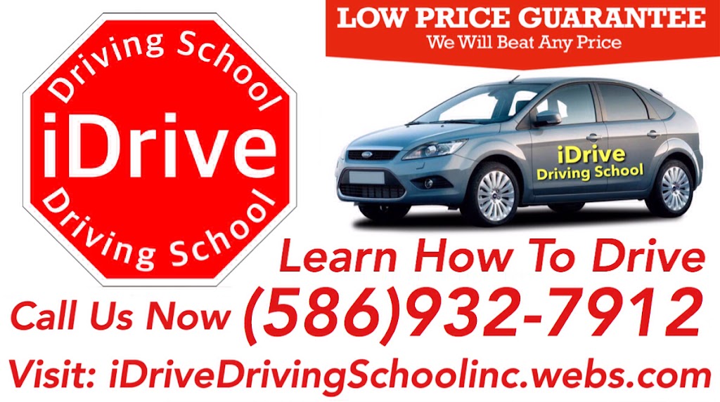 iDrive Driving School | 2171 Jonathan Dr, Sterling Heights, MI 48310, USA | Phone: (586) 932-7912