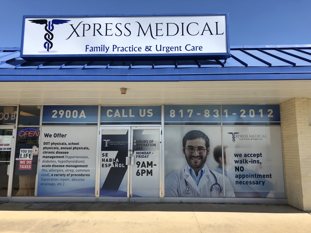 Xpress Medical Family Practice & Urgent Care | 2900 Denton Hwy #3763, Haltom City, TX 76117, USA | Phone: (817) 831-2012