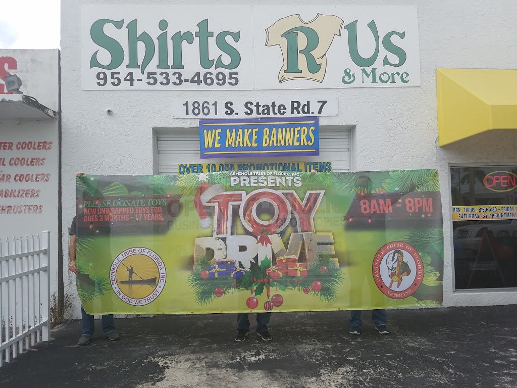 Shirts R Us - More than a Shirt Shop | 1861 S State Rd 7, Fort Lauderdale, FL 33317, USA | Phone: (954) 533-4695