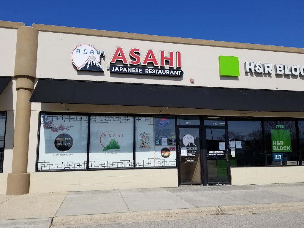 Asahi Japanese Restaurant | 851 N Quentin Rd, Palatine, IL 60067, USA | Phone: (847) 359-7097