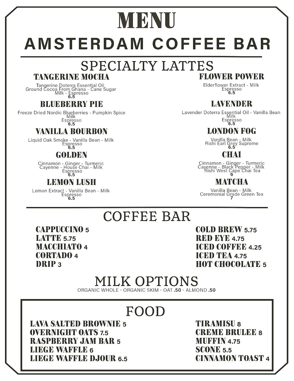Amsterdam Coffee Bar | 5667 York Rd. #7, New Hope, PA 18938, USA | Phone: (267) 544-0295