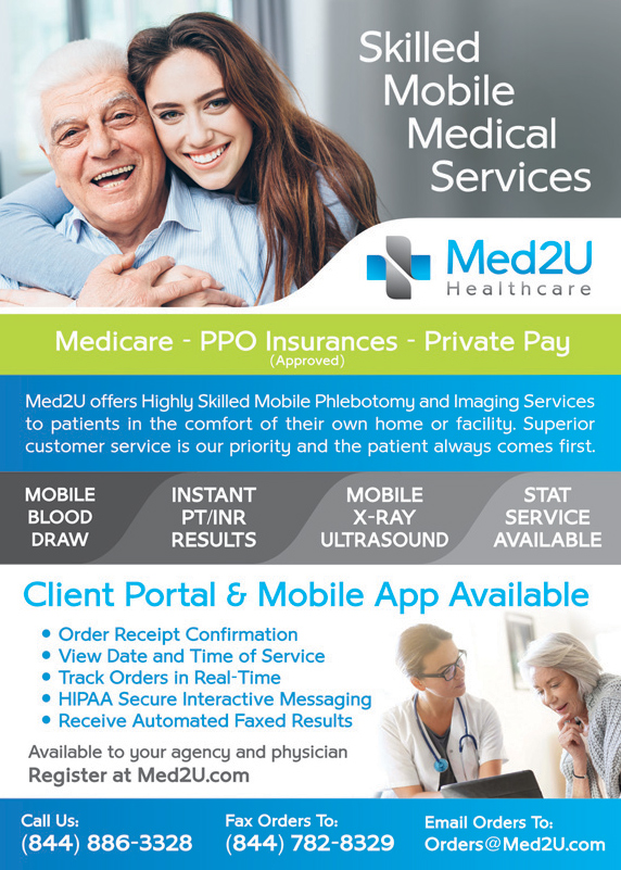 Med2U Mobile Laboratory / In-Home Blood Draw | 24361 El Toro Rd # 160, Laguna Woods, CA 92637, USA | Phone: (844) 886-3328