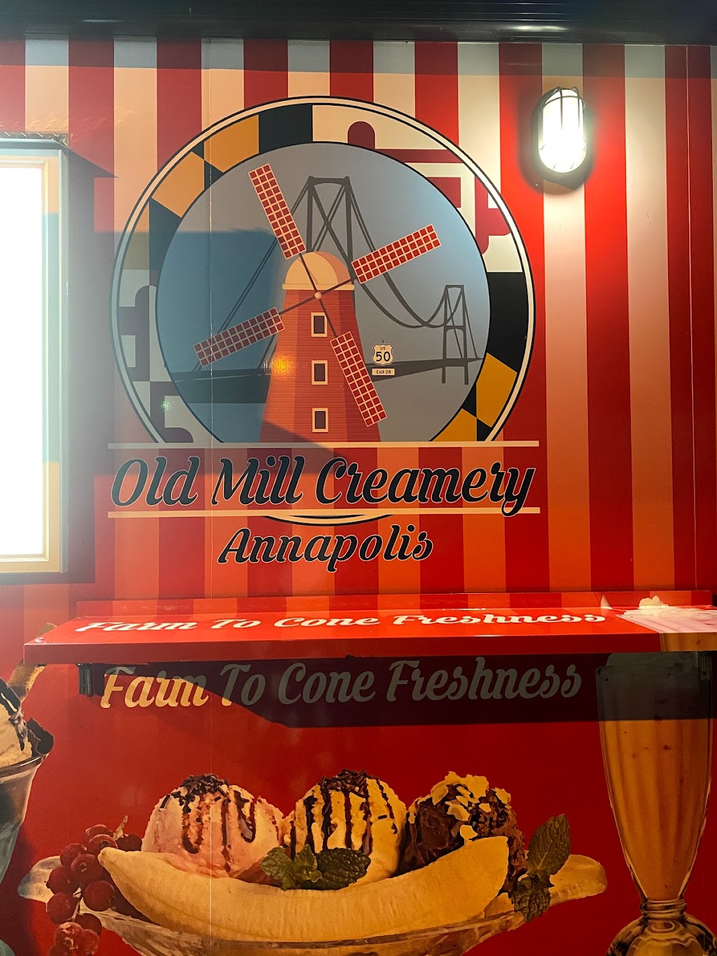 Old Mill Creamery Annapolis | 202 Old Mill Bottom Rd S, Annapolis, MD 21409, USA | Phone: (410) 626-7427