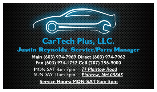 CarTech Plus, LLC. | 77 Plaistow Rd, Plaistow, NH 03865, USA | Phone: (603) 974-7969
