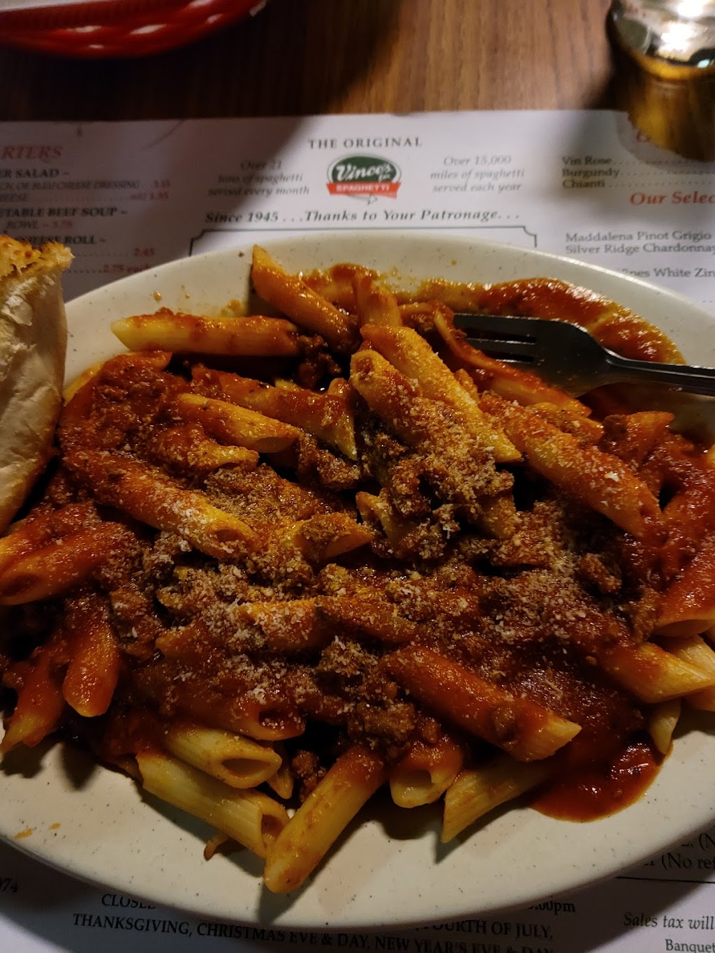 Vinces Spaghetti | 1206 W Holt Blvd, Ontario, CA 91762, USA | Phone: (909) 986-7074