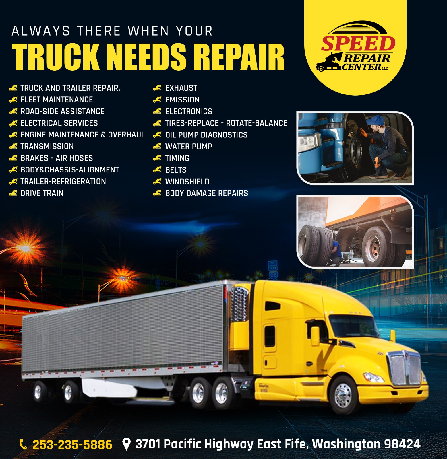 Speed Repair Center | 3701 Pacific Hwy E, Fife, WA 98424, United States | Phone: (425) 499-2652