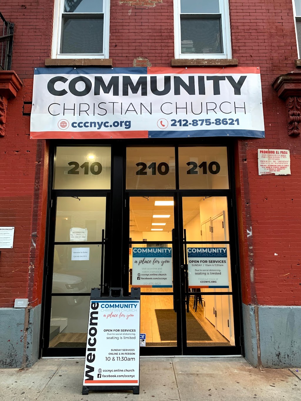 Community Christian Church | Sunday Worship: 216 E 120th St, New York, NY 10035 Office:, 210 E 117th St, New York, NY 10035, USA | Phone: (212) 875-8621