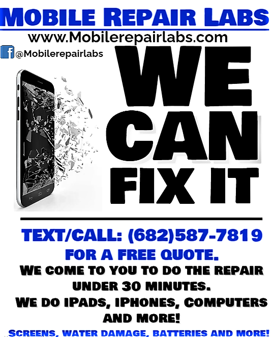 Mobile Repair Labs LLC | 201 Hillside Dr, Kennedale, TX 76060, USA | Phone: (682) 587-7819