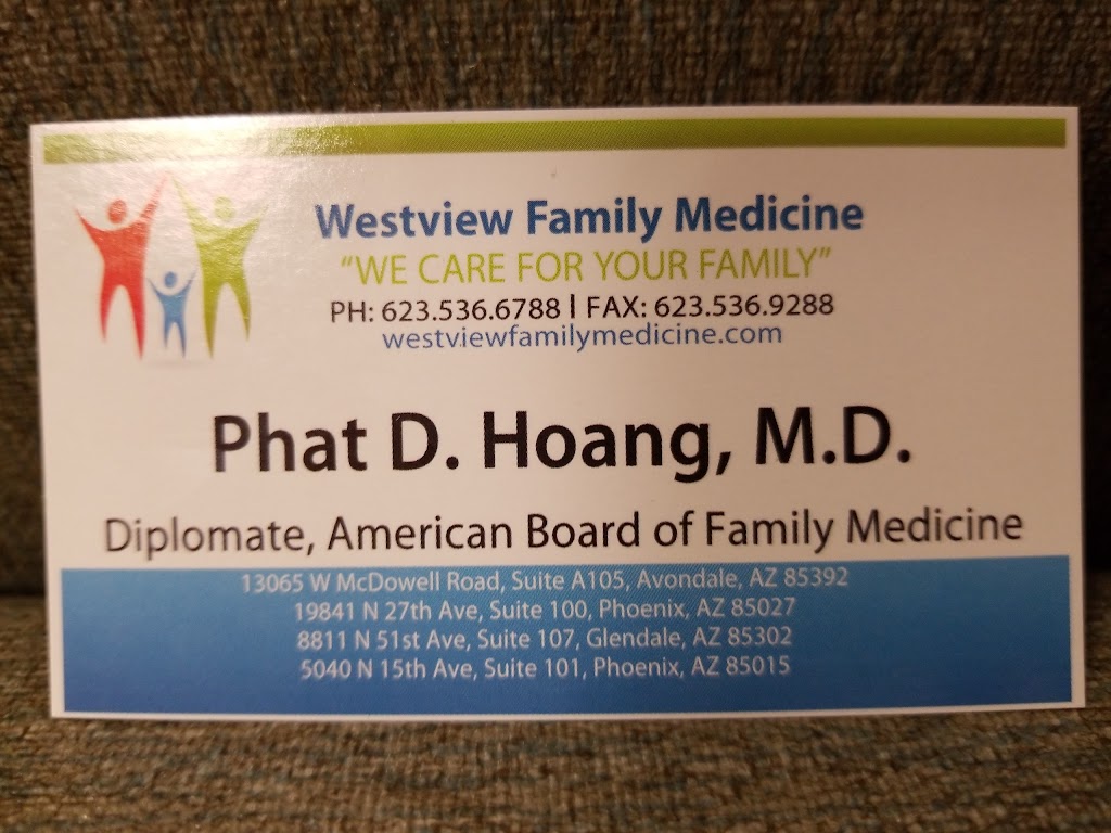 Westview Family Medicine | 5040 N 15th Ave #100, Phoenix, AZ 85015, USA | Phone: (623) 536-6788