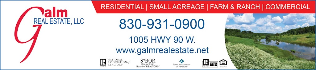 Galm Real Estate, LLC | 1005 US-90 West, Castroville, TX 78009, USA | Phone: (830) 931-0900