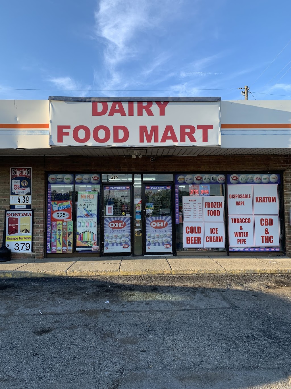 Dairy Food Mart | 465 W Funderburg Rd, Fairborn, OH 45324, USA | Phone: (937) 879-9481