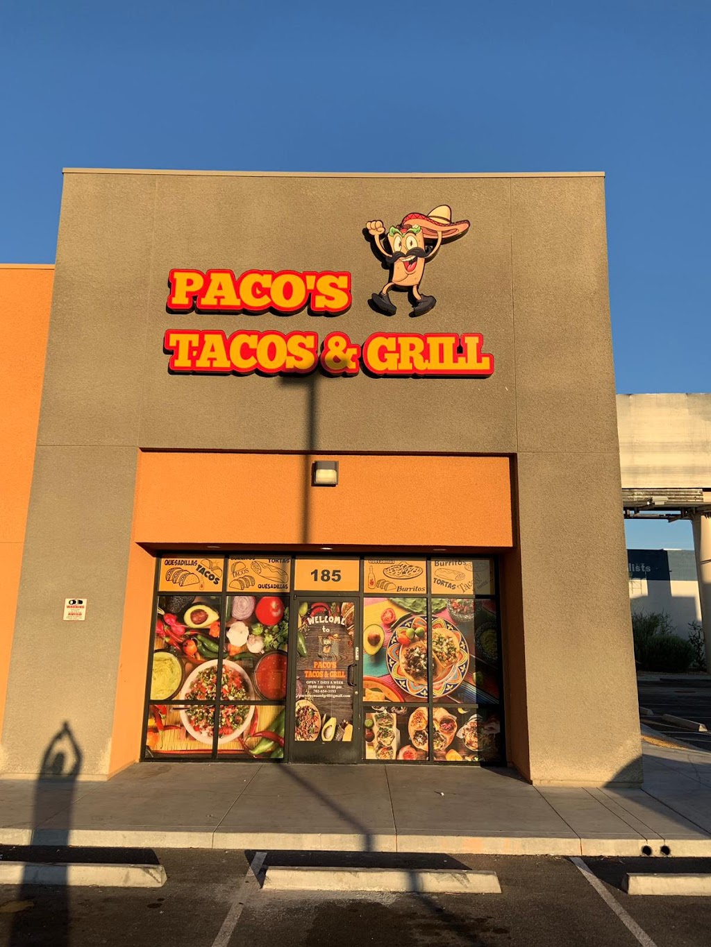 Pacos Tacos & Grill | 3438 E Sahara Ave UNIT 185, Las Vegas, NV 89104, USA | Phone: (702) 654-3193