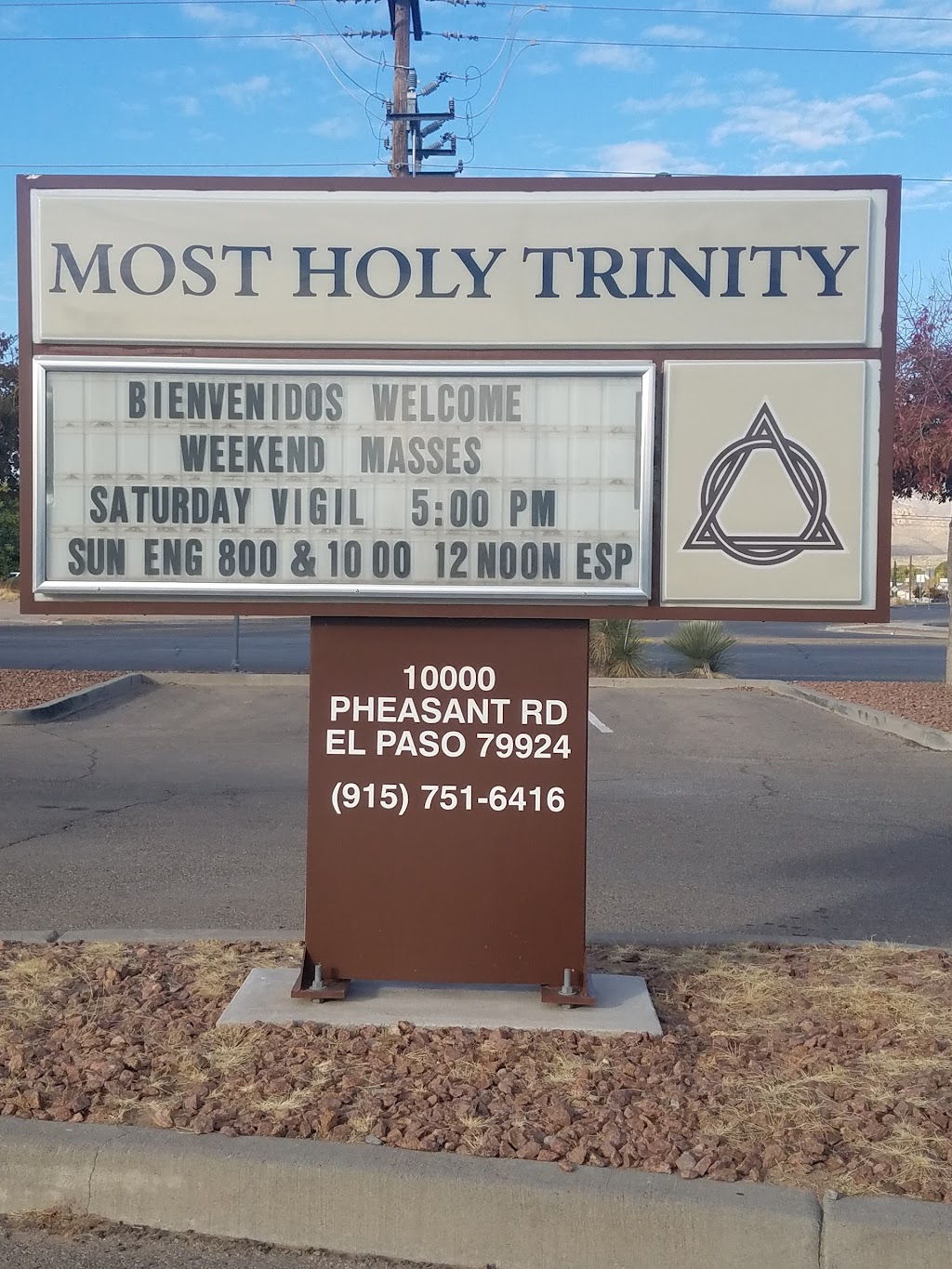 Most Holy Trinity Elementary School | 10000 Pheasant Rd, El Paso, TX 79924, USA | Phone: (915) 751-2566