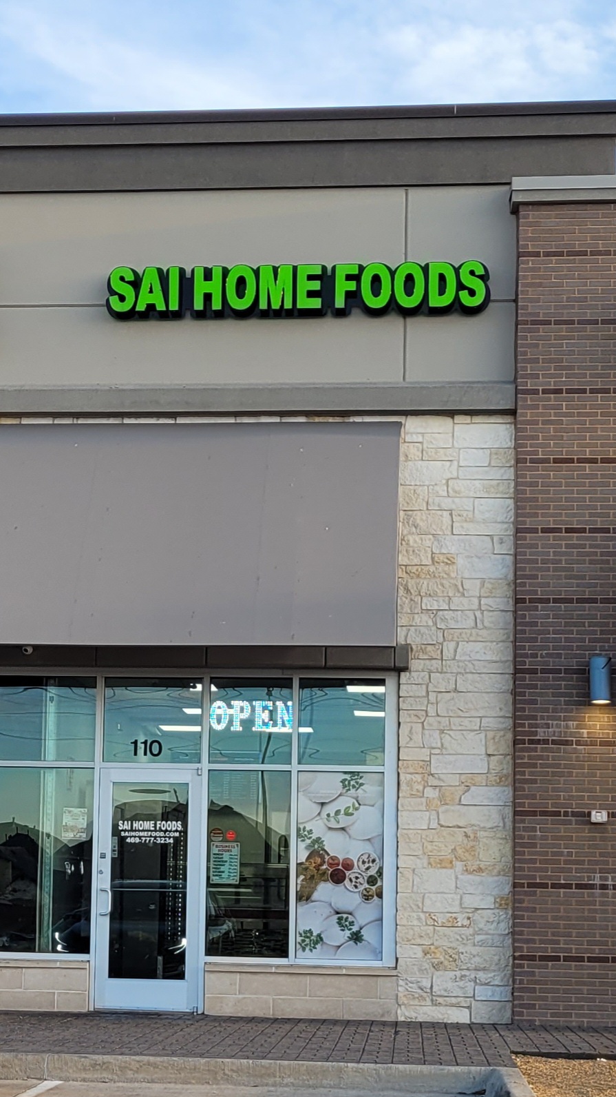 Sai Home Foods | 615 Main St #110, Frisco, TX 75036, USA | Phone: (469) 777-3234