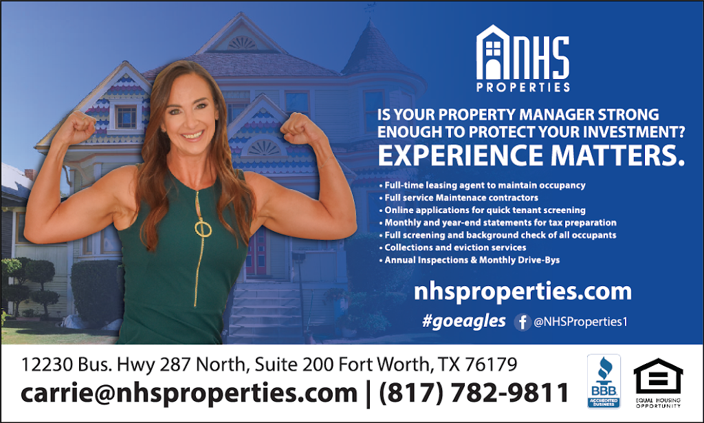 NHS Property Management LLC | 12230 US-287 BUS Suite 200, Fort Worth, TX 76179, USA | Phone: (817) 782-9811