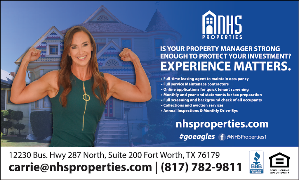 NHS Property Management LLC | 12230 US-287 BUS Suite 200, Fort Worth, TX 76179 | Phone: (817) 782-9811