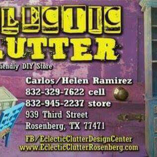 Eclectic Clutter | 3425 Rychlik Dr Unit 2, Rosenberg, TX 77471, USA | Phone: (281) 736-9944