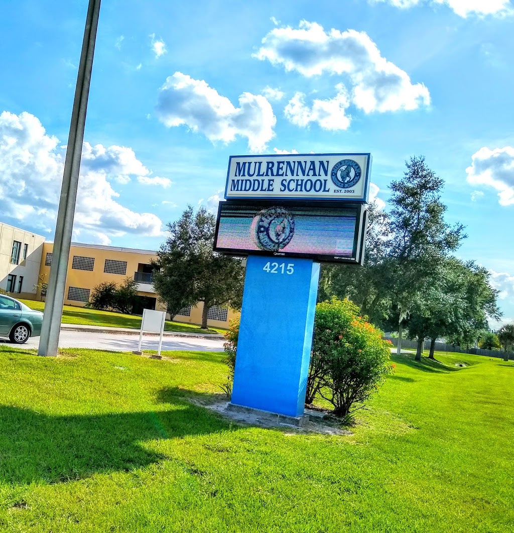 Mulrennan Middle School | 4215 Durant Rd, Valrico, FL 33594, USA | Phone: (813) 651-2100