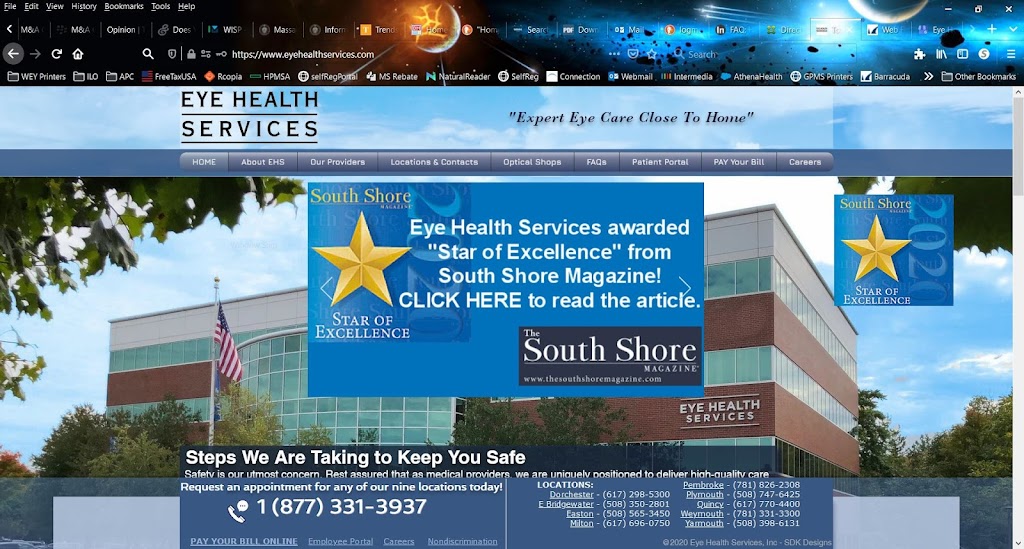 Eye Health Services Weymouth | 97 Libbey Industrial Pkwy, Weymouth, MA 02189, USA | Phone: (781) 331-3300