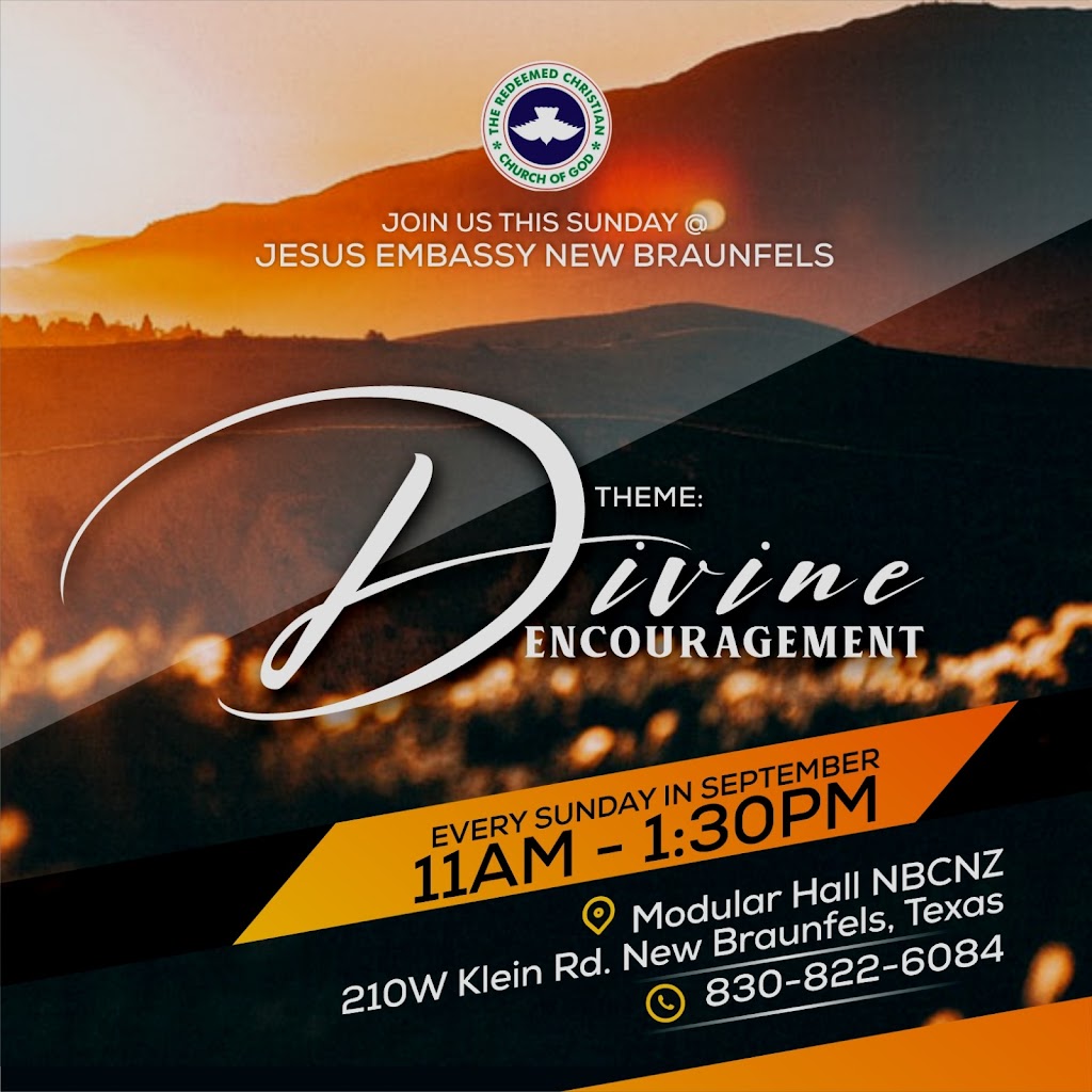 Rccg New Braunfels Texas | Modular Hall NBCNZ, 210 W Klein Rd, New Braunfels, TX 78130, USA | Phone: (830) 822-6084